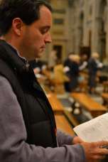 Public Evening Prayer with the Benedictine monks in the Papal Basilica of Saint Paul