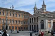 The side view of the Papal Archbasilica di San Giovanni in Laterano. The building on the left is the Lateran Palace.